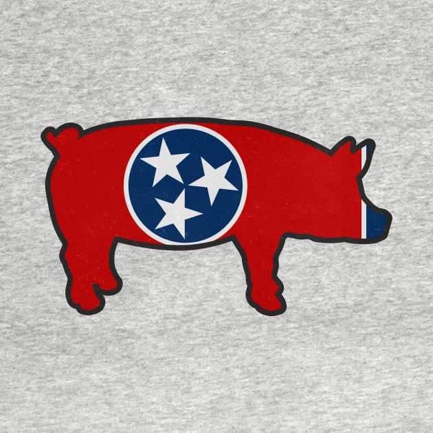 Tennessee BBQ Pig TN Pride by charlescheshire